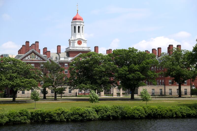 Harvard University in Cambridge, Massachusetts makes the list in joint-third position. Getty Images