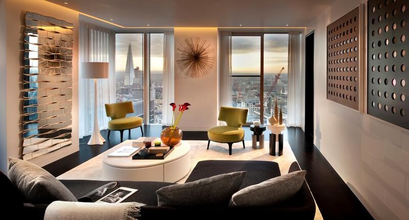 The Heron penthouse second living room. Courtesy Ronson Capital Partners