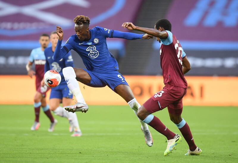Tammy Abraham – 3. A night to forget at both ends of the pitch for the striker. Offered no threat in the West Ham area and made a mess of his attempt to clear Soucek’s header. EPA