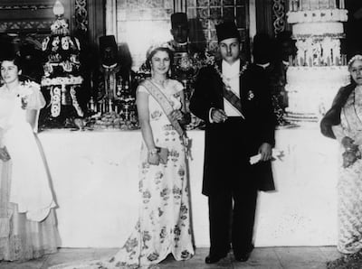 King Farouk and Queen Farida of Egypt at an event, circa 1940. (Photo by Keystone/Hulton Archive/Getty Images)