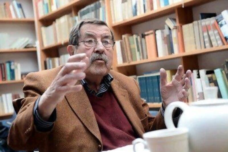 Gunter Grass at his home in Behlendorf, Germany, last week. He hit back at critics the poem, which accuses Israel of threatening world peace.