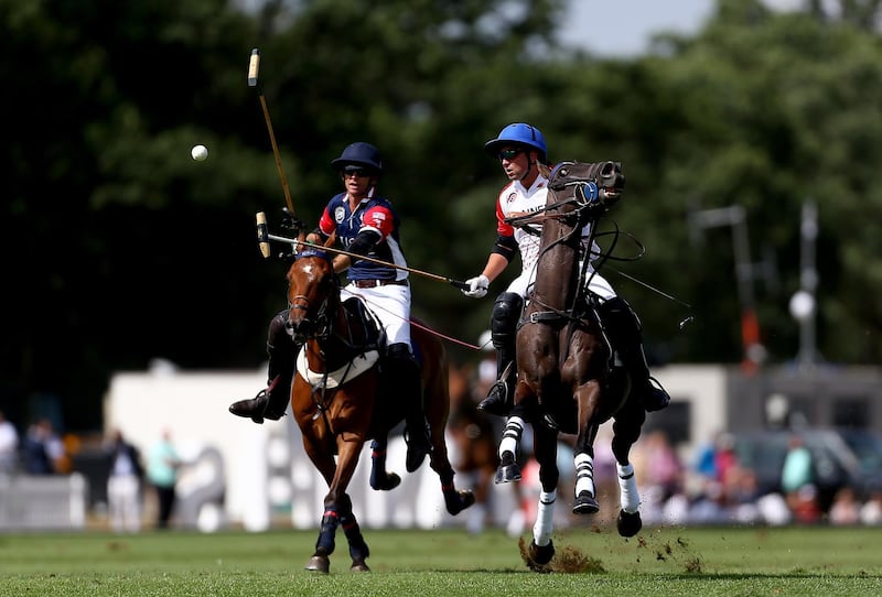 Ollie Cudmore of Flannels England and Julio Arellano of the USA during the Westchester Cup.  Jordan Mansfield / Getty Images