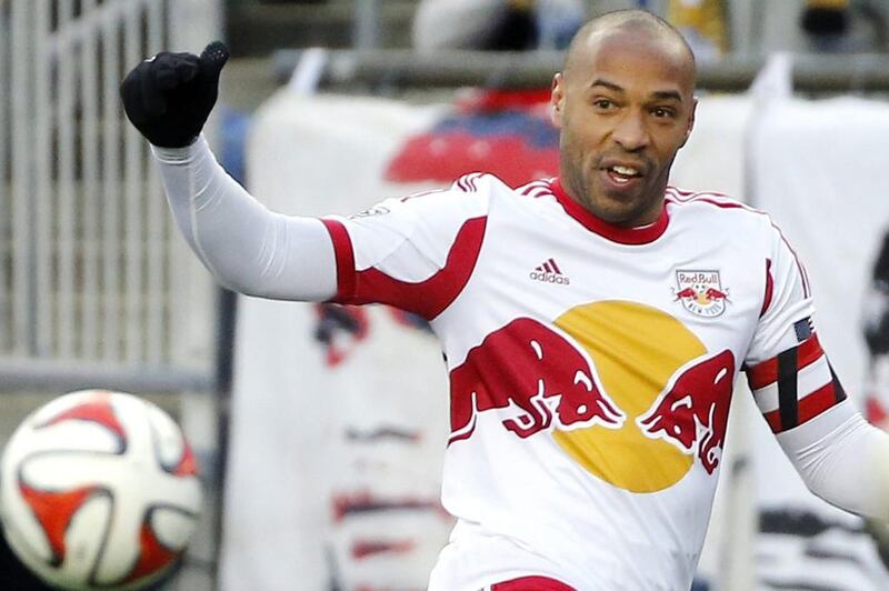 Thierry Henry and the New York Red Bulls were eliminated from the MLS Cup play-offs 4-3 on aggregate on Saturday. Elise Amendola / AP / November 29, 2014
