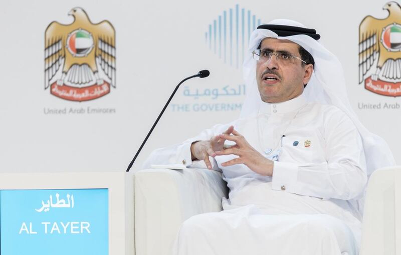 Saeed Al Tayer told the Government Summit that smart metering was an avenue to efficient electricity use. Reem Mohammed / The National