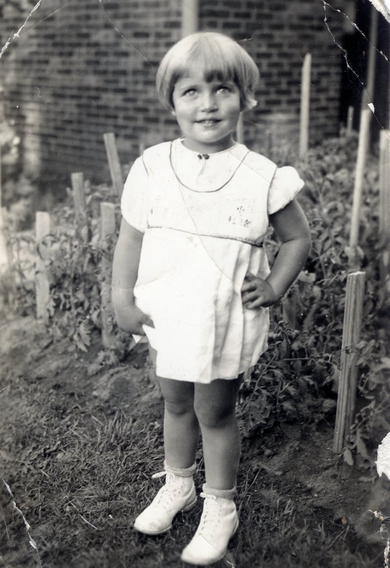 This image provided by the Supreme Court, shows Joan Ruth Bader at two-years-old in 1935, at her home in the Brooklyn borough of New York. Collection of the Supreme Court of the United States via AP
