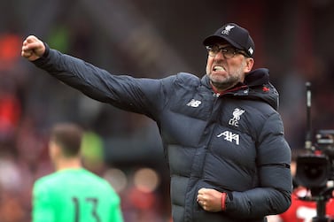 File photo dated 07-03-2020 of Liverpool manager Jurgen Klopp celebrates. PA Photo. Issue date: Thursday May 28, 2020. The Premier League will restart on June 17, according to reports. Executives from the 20 top-flight clubs gathered for a shareholders’ meeting on Thursday, and it was reported that agreement was reached over the remaining rounds of games to be played. See PA story SOCCER Coronavirus. Photo credit should read: Mike Egerton/PA Wire.