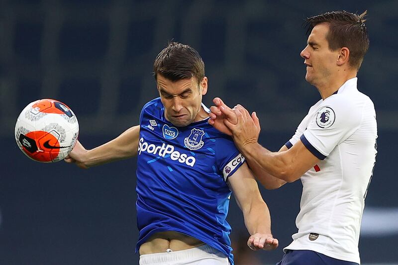 Seamus Coleman - 6: Captain tried to bomb forward down the right, particularly in second half but his final ball was poor. AFP