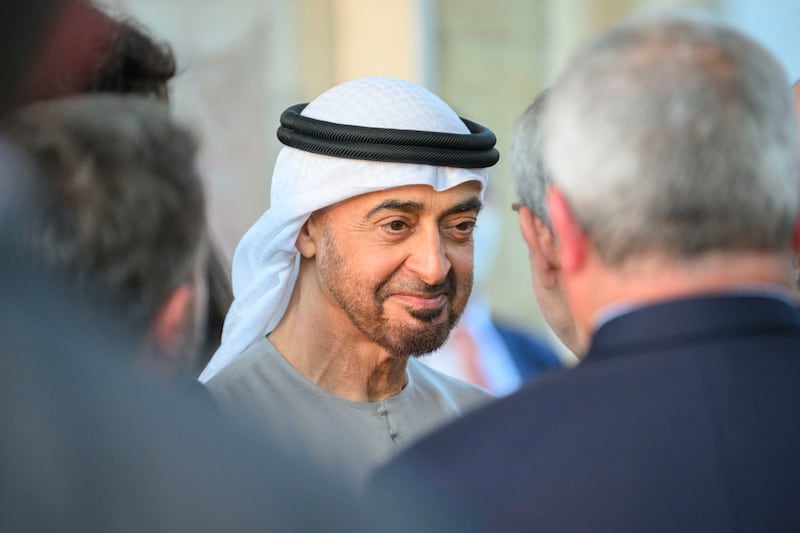 Sheikh Mohamed is in France on his first overseas trip as UAE President. Photo: Presidential Court