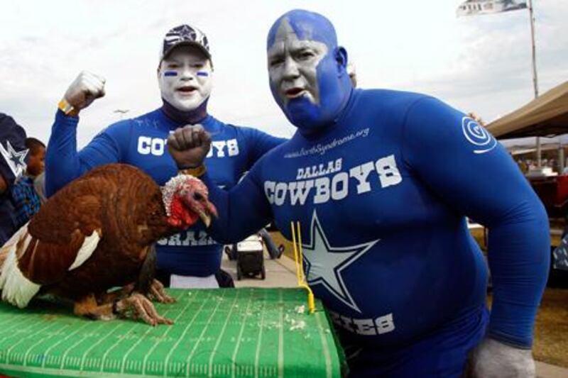 Dallas Cowboys fans find a unique way of celebrating Thanksgiving.