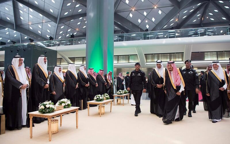 Custodian of the Two Holy Mosques King Salman bin Abdulaziz Al Saud inaugurates Haramain High Speed Rail. Courtsey: Saudi Press Agency