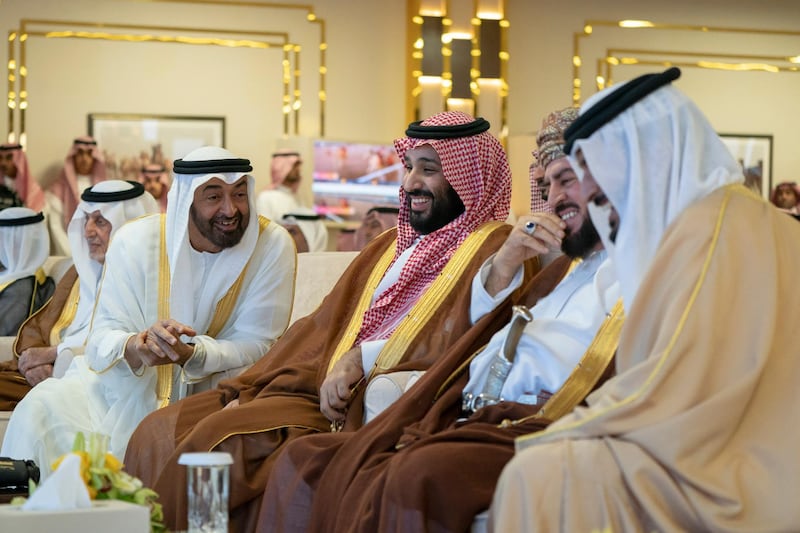 *** GENERAL CAPTION ***
TAIF, SAUDI ARABIA - September 22, 2018: HH Sheikh Mohamed bin Zayed Al Nahyan, Crown Prince of Abu Dhabi and Deputy Supreme Commander of the UAE Armed Forces (), attends the concluding ceremony of the Saudi Crown Prince Camel Festival.

( Mohamed Al Hammadi / Crown Prince Court - Abu Dhabi )