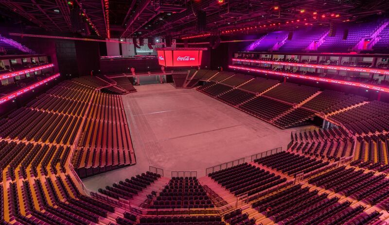 Capacity can be reduced as low as 3,000, depending on the act. Courtesy Coca-Cola Arena