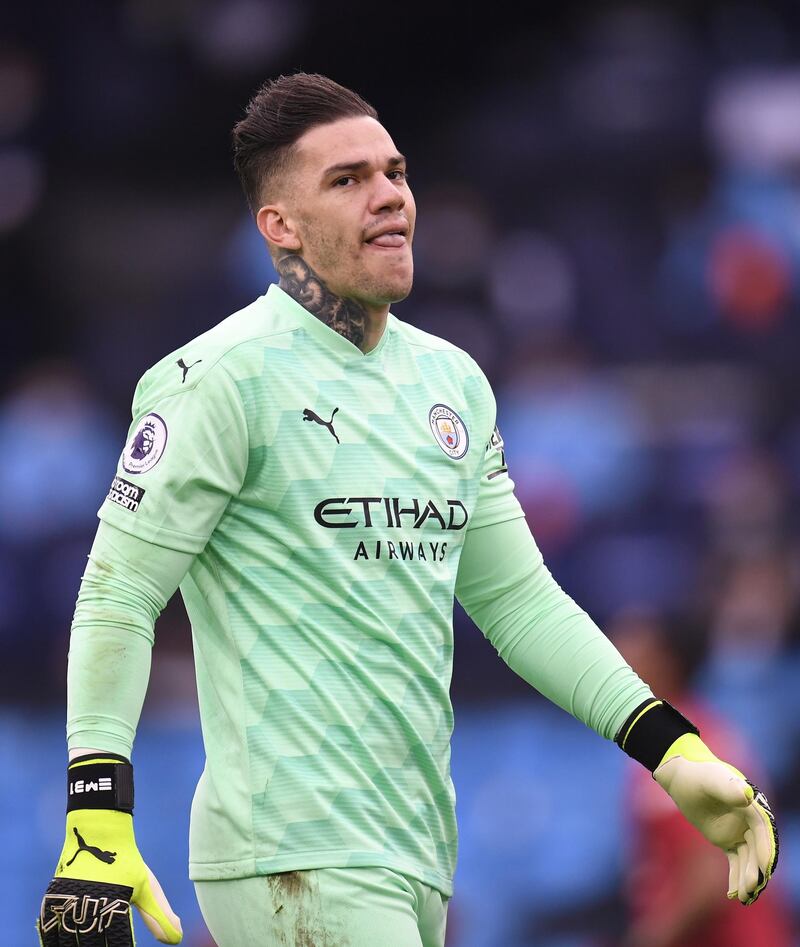 MANCHESTER CITY RATINGS: Ederson - 6, Made some good saves throughout the game, with it taking an effort from the penalty spot and fortuitous drop of the ball to beat him. Some of his passing was a bit off. EPA