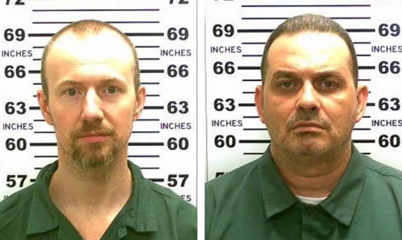 David Sweat (L) and Richard Matt (R) escaped from the maximum security prison in New York after cutting through their cell walls with power tools. EPA/NEW YORK STATE POLICE