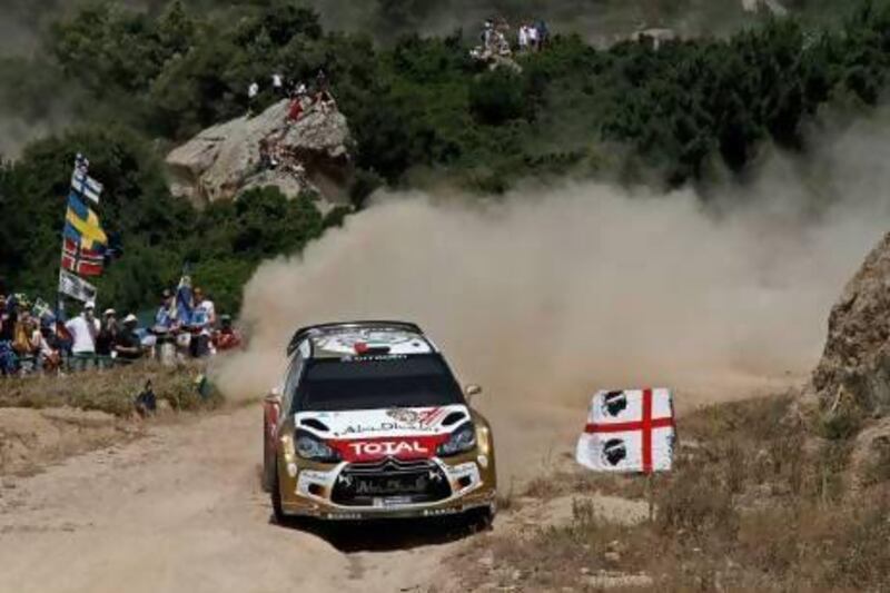 Sheikh Khalid Al Qassimi and co-driver Scott Martin were first out in qualifying at Sardinia.