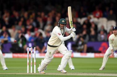 LONDON, ENGLAND - AUGUST 15: Usman Khawaja of Australia bats during day two of the 2nd Specsavers Ashes Test match at Lord's Cricket Ground on August 15, 2019 in London, England. (Photo by Gareth Copley/Getty Images)