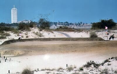 While some 'looked down' on the sand course, those who learnt to play at the Dubai Country Club didn't know any different. Photo: Dubai As It Used To Be