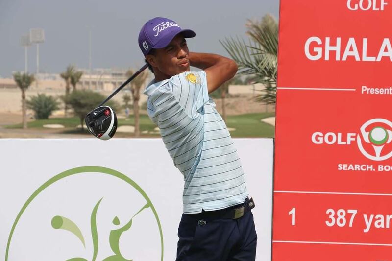 Ahmed Marjan shot a career-best seven-under 65 to join Fernand Osther atop the leaderboard going into the final round of the Mena Golf Tour’s Ghala Open on Tuesday. Courtesy Mena Golf Tour

