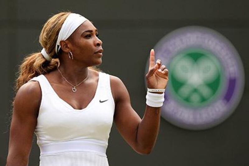 Serena Williams was unhappy with the media's questions on Thursday. Andrew Yates / AFP