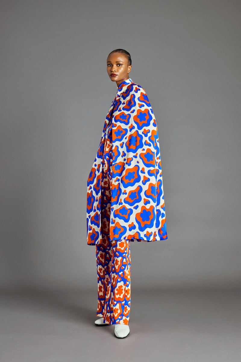 Duro Olowu showed his skill with melding clashing patterns