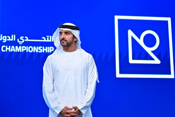 Sheikh Hamdan bin Mohammed, Crown Prince of Dubai, attended the UAE's inaugural Global Prompt Engineering Championship. Photo: Wam 