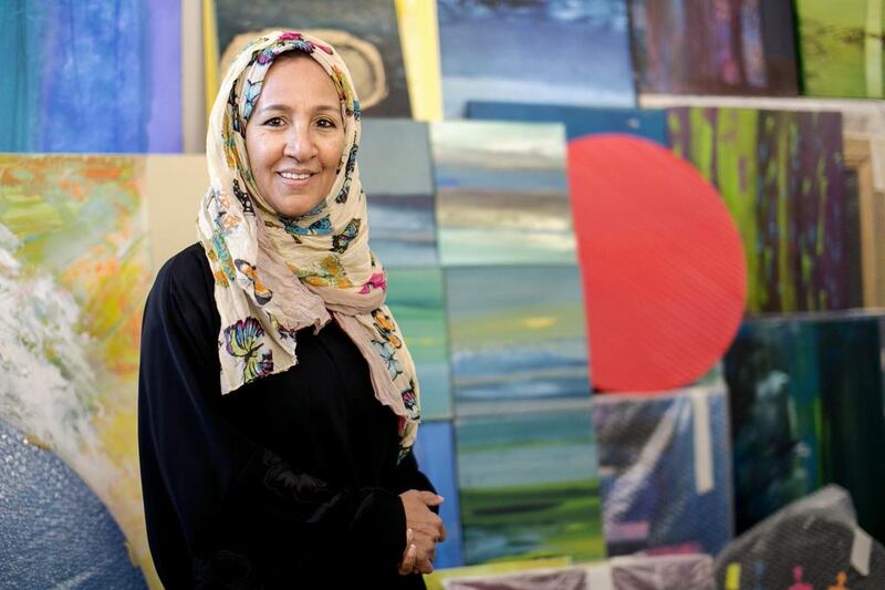 Najat Makki is the only female artist showing at Venice Biennale. Reem Mohammed / The National
