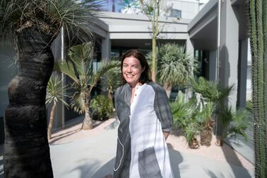 Antonia Carver, Director of Art Jameel, pictured in November 2018 at the new Jameel Arts Center in Dubai. The centre is one of the first independent not-for-profit contemporary arts institutions in the city. Photo by Reem Mohammed / The National