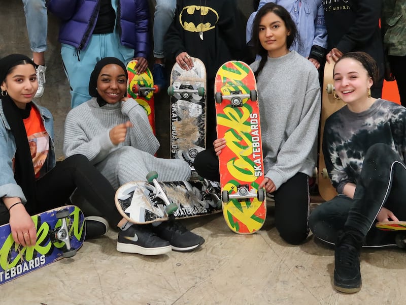 Skater Uktis is a global community of female Muslim skaters, which seeks to encourage women to participate in the sport and to tackle Islamophobia