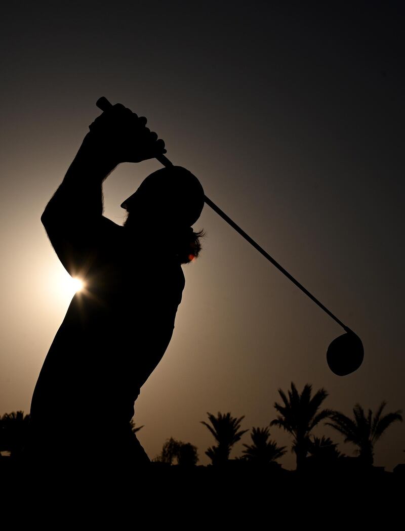 England's Tommy Fleetwood during the pro-am event prior to the Saudi International at Royal Greens Golf and Country Club on Wednesday, February 3. Getty
