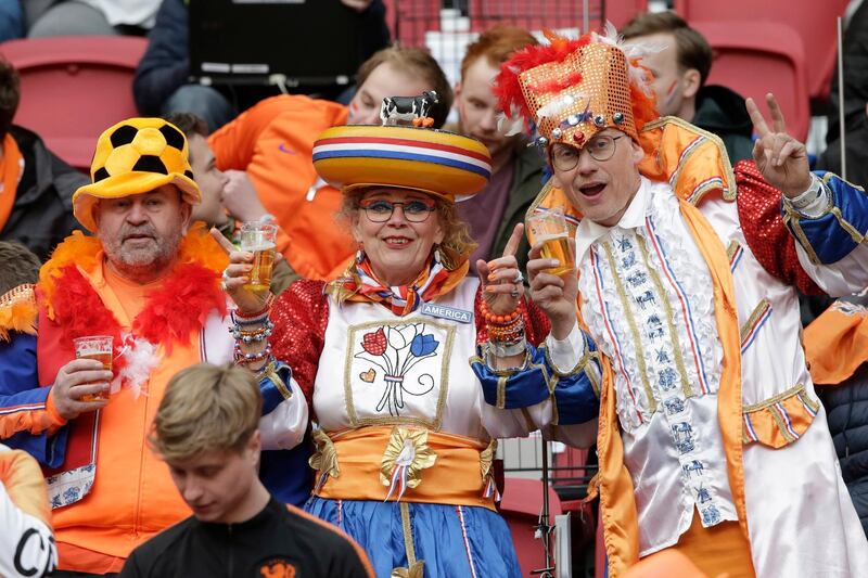 Spectators prior to kick-off. AP