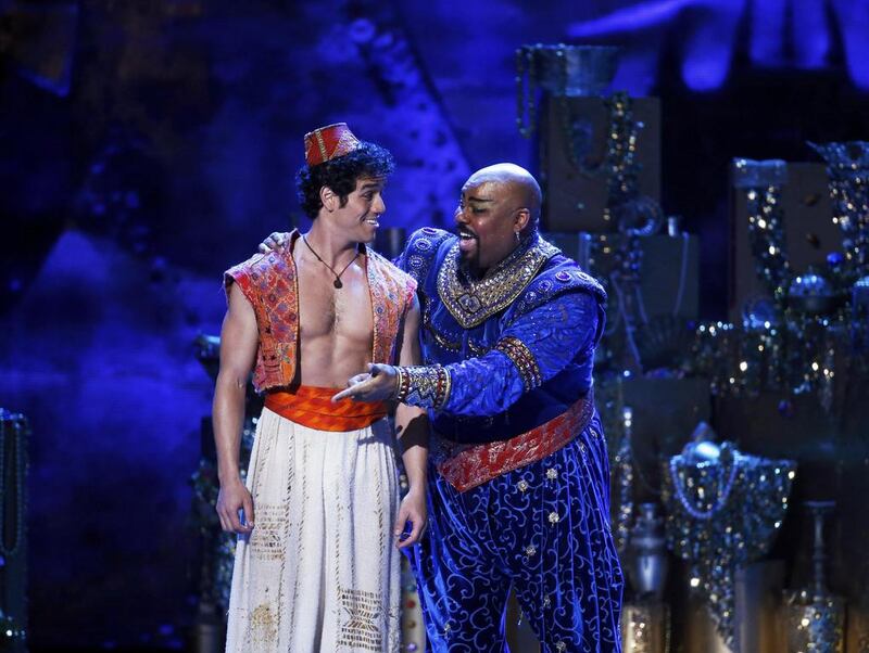 The cast of Aladdin performs Friend Like Me during the Tony Awards. Carlo Allegri / Reuters