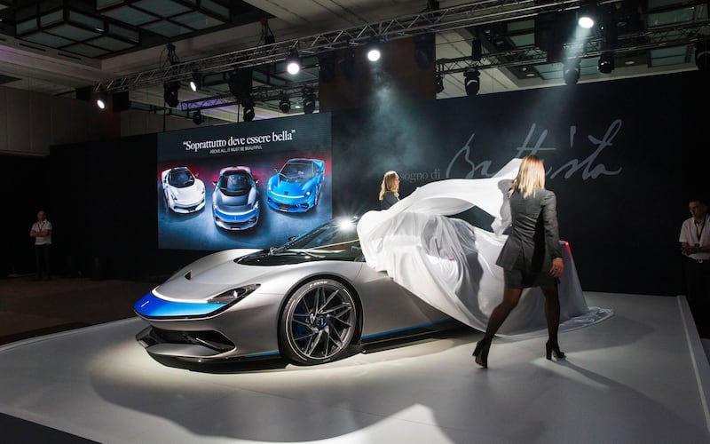 Automobili Pininfarina’s ground-breaking Battista luxury electric hypercar revealed in three different beautiful specifications at the World Premiere of the all-electric hypercar in Geneva 4th March 2019
World Copyright: Patrick Gosling / Stan Papior Beadyeye
Ref:  Automobili_Pininfarina_Battista_GIMS_2019-02506.jpg