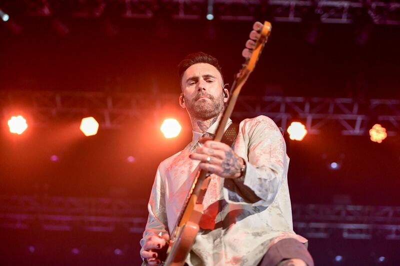 Adam Levine, lead singer of Maroon 5, gives a powerful performance at Etihad Arena, Yas Island, Abu Dhabi. All photos: Khushnum Bhandari / The National
