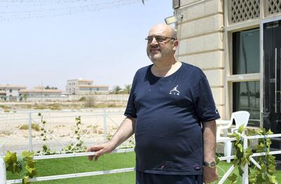 Residents and Heat in Sweihan-AD  Tareef Othman, 54 from Syria, resident of Sweihan on June 9, 2021. Khushnum Bhandari / The National