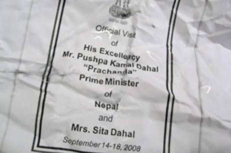 The piece of paper that confirms the name of the Nepalese prime minister.