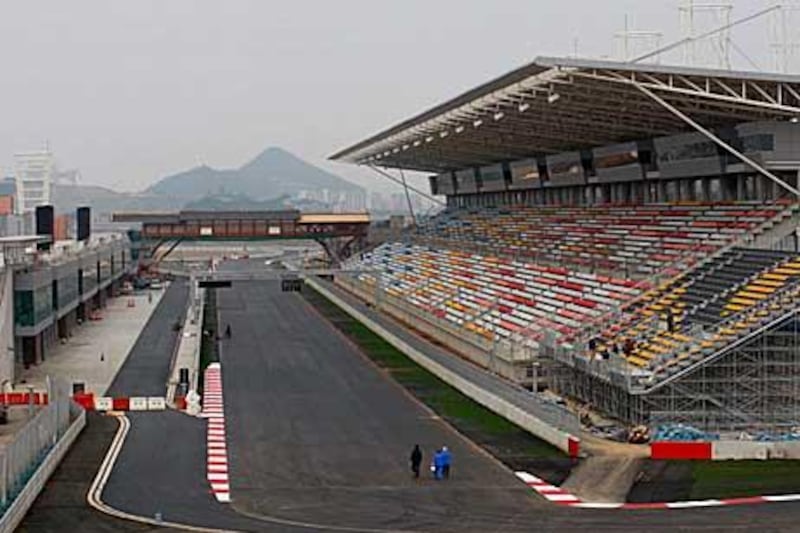 The Korea International Circuit was licensed for use earlier this week – just 10 days before the cars are due to run in the Korean Grand Prix. This will the first time South Korea hosts a Formula One race.