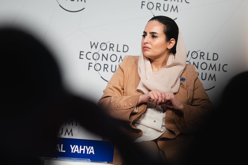 Deemah Al Yahya, secretary general of the Digital Co-operation Organisation in Saudi Arabia, at the forum's Turning Technologies into the Markets of Tomorrow session. Photo: WEF