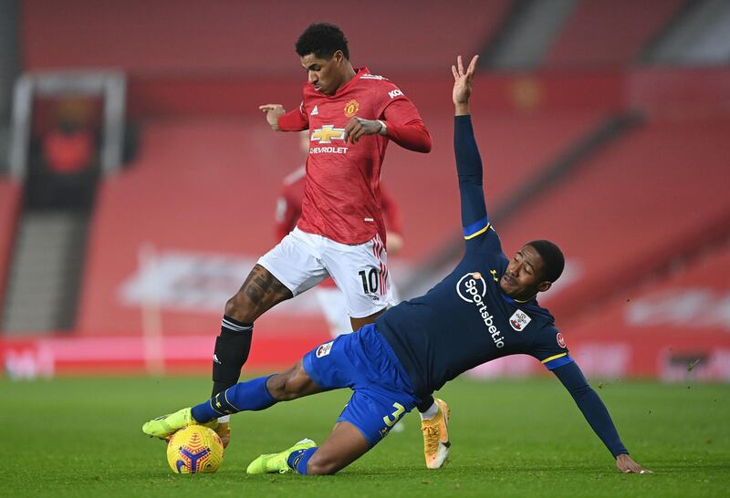 Kayne Ramsay, 5 - A tricky assignment for the 20-year-old, who was given a close examination by Rashford, before Greenwood’s clever run caught the full-back out on the way to United’s second. PA