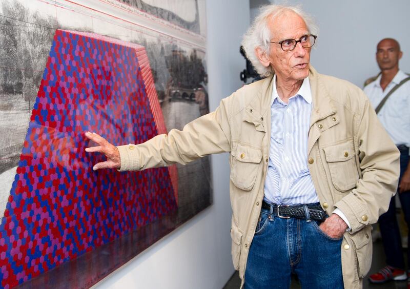 LONDON. 24th June 2018 Artist Christo with his new installation at the Serpentine Gallery in London. Gustavo Valiente for the National 