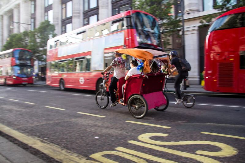 A ride can cost £10 or £3 per minute. Shahzad Sheikh for The National