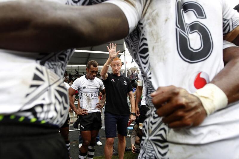 Fiji coach Ben Ryan led his squad to the title at the first tournament of the Seven World Series season in Australia. Tyrone Siu / Reuters