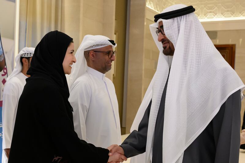 The President welcomes Sarah Al Amiri, Minister of State for Public Education and Future Technology