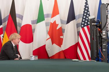 Last week's G7 took a unique, Covid-secure format. AFP