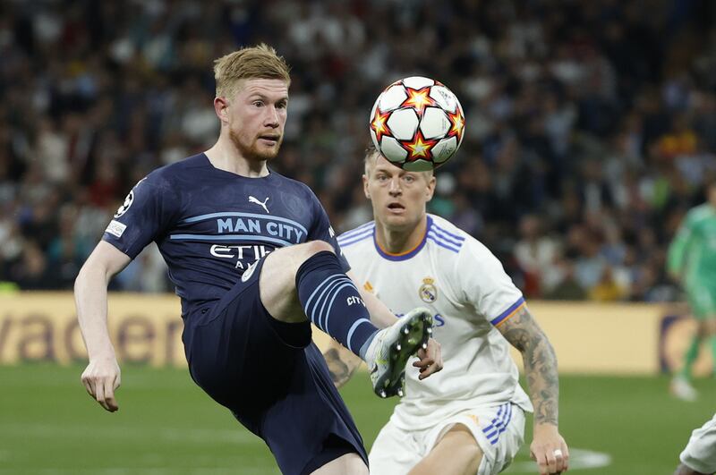 Kevin de Bruyne - 7: Drilled shot from outside area straight at keeper and produced lovely ball to put Silva in on goal in opening 45 minutes. But Belgian was nothing like as impressive as the first leg and was hooked in second half. EPA