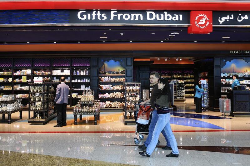 The drop in Russian spend at Dubai Duty Free is estimated at Dh200 million. Sarah Dea / The National