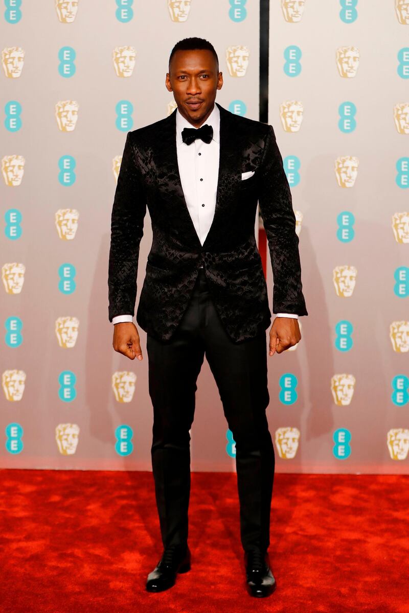 Mahershala Ali at the 2019 Bafta Awards ceremony at the Royal Albert Hall in London, on February 10, 2019. AFP