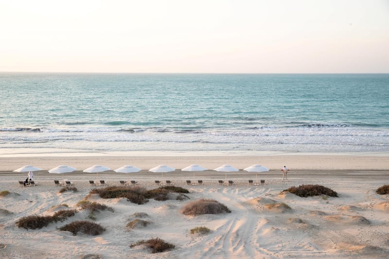 Jumeirah at Saadiyat Island has 400 metres of pristine beach to call its own. Jumeirah