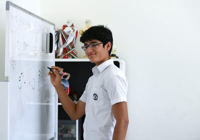 Abu Dhabi, United Arab Emirates - Vedant Khanna, 18, accepted into Stanford University, Yas Island. Khushnum Bhandari for The National