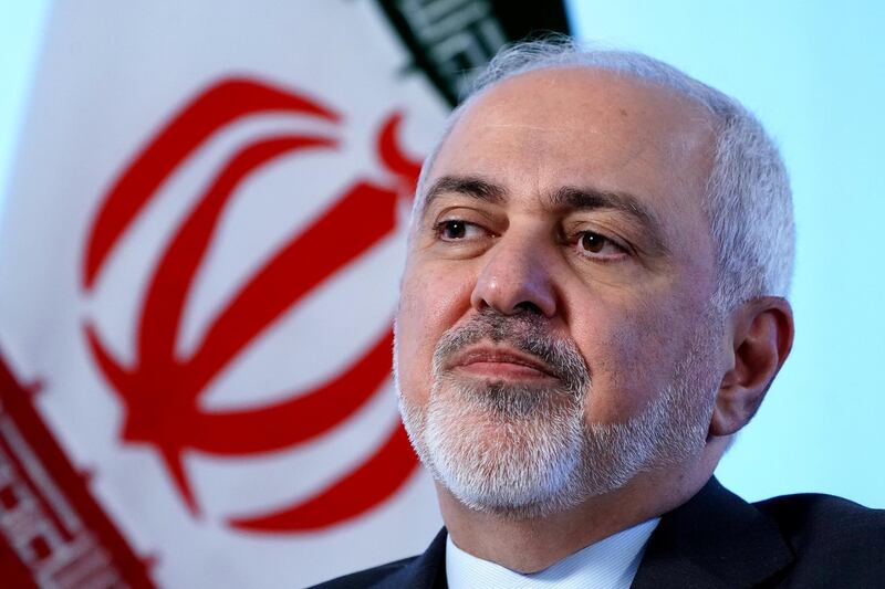 Iran's Foreign Minister Mohammad Javad Zarif sits for an interview with Reuters in New York, New York, U.S. April 24, 2019.   REUTERS/Carlo Allegri