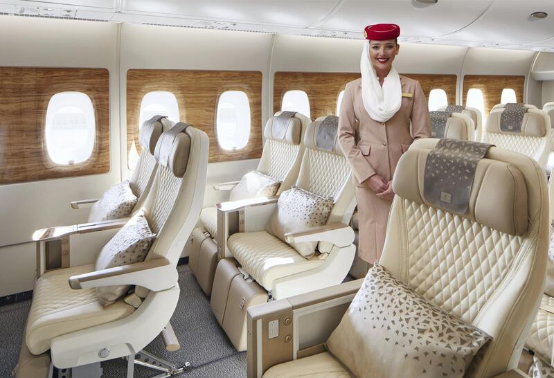 The airline was offering complimentary upgrades to those flying Economy class to London.
